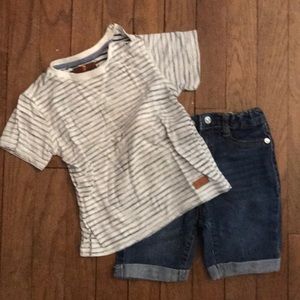 Boys 7 for all Mankind shorts/tee set